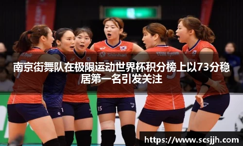 南京街舞队在极限运动世界杯积分榜上以73分稳居第一名引发关注